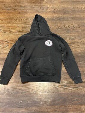 Baseball Lifestyle 101 Boys Black Hooded Sweatshirt Size Large